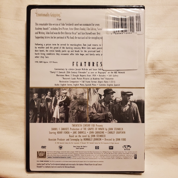 Grapes of Wrath DVD New - Picture 2 of 4